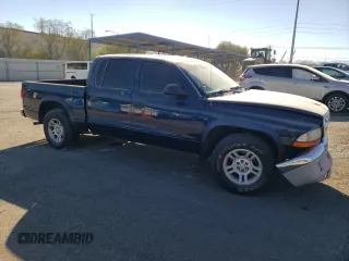 2004 Dodge Dakota SLT with VIN 1D7HL48N44S500485, listed as a Copart auction lot 73153244 with Not Provided miles and Salvage Title. Bid and sale history available at DreamBid. Image 4.