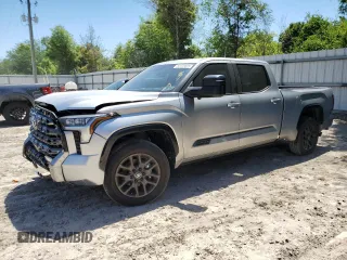 2025 Toyota Tundra Platinum with VIN 5TFNA5EC5SX036862, listed as a Copart auction lot 52131675 with 3,606 mi miles and Salvage title. Bid and sale history available at DreamBid. Image 1.