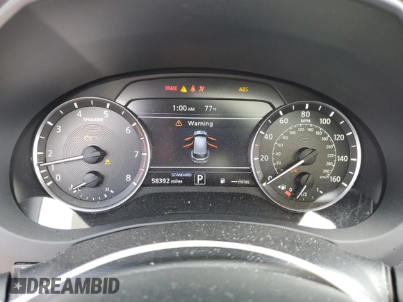 2019 Infiniti QX50 Essential with VIN 3PCAJ5M38KF128199, listed as a Copart auction lot 56587525 with 58,392 mi miles and Salvage title. Bid and sale history available at DreamBid. Image 9.