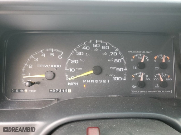1998 GMC Sierra 2500 with VIN 1GTGC29J4WE530061, listed as a Copart auction lot 44857235 with 227,315 mi miles and Salvage Title. Bid and sale history available at carsss.com. Image 9.