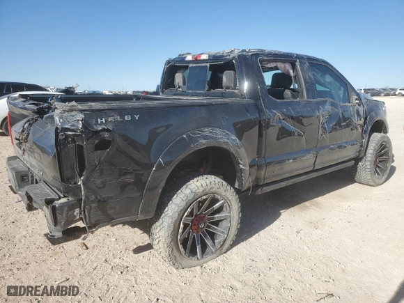 2022 Ford F-150 XL with VIN 1FTFW1E51NFB33244, listed as a Copart auction lot 47015115 with 25,923 mi miles and Salvage Title. Bid and sale history available at carsss.com. Image 3.