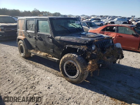 2016 Jeep Wrangler Unlimited Rubicon Hard Rock with VIN 1C4BJWFG4GL137772, listed as a Copart auction lot 82972494 with 0 mi miles and Salvage Title. Bid and sale history available at carsss.com. Image 4.