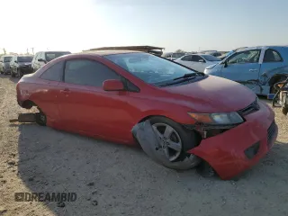 2008 Honda Civic Cpe EX with VIN 2HGFG12818H581015, listed as a Copart auction lot 53350105 with 165,153 mi miles and Salvage Title. Bid and sale history available at carsss.com. Image 4.
