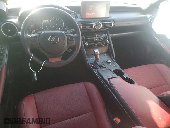 2022 Lexus IS with VIN JTHDA1D28N5118399, listed as a Copart auction lot 87113994 with 33,590 mi miles and Salvage Title. Bid and sale history available at carsss.com. Image 8.