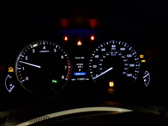 2013 Lexus GS 350 with VIN JTHCE1BL4D5006225, listed as a Copart auction lot 76874804 with 113,491 mi miles and Salvage Title. Bid and sale history available at carsss.com. Image 9.