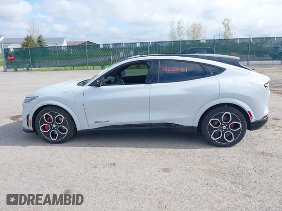 2023 Ford Mustang Mach-E GT with VIN 3FMTK4SE7PMB03832, listed as a IAAI auction lot 42229451 with 18,398 mi miles and . Bid and sale history available at DreamBid. Image 14.