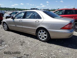 2005 Mercedes-Benz S 500 with VIN WDBNG84J75A445404, listed as a Copart auction lot 58842965 with 57,153 mi miles and Salvage title. Bid and sale history available at DreamBid. Image 2.