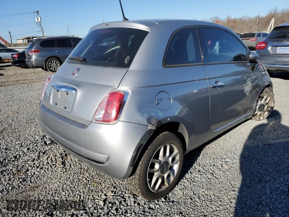 2015 FIAT 500 Pop with VIN 3C3CFFAR5FT549883, listed as a Copart auction lot 42905715 with 109,012 mi miles and Salvage title. Bid and sale history available at DreamBid. Image 3.
