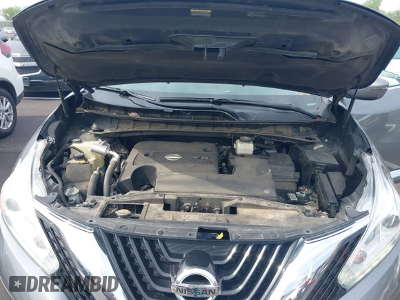 2017 Nissan Murano SV with VIN 5N1AZ2MG5HN193205, listed as a IAAI auction lot 41994619 with 85,509 mi miles. Bid and sale history available at carsss.com. Image 10.