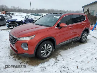 2019 Hyundai Santa Fe Limited with VIN 5NMS5CADXKH066099, listed as a Copart auction lot 43580965 with 80,414 mi miles and Salvage Title. Bid and sale history available at carsss.com. Image 1.