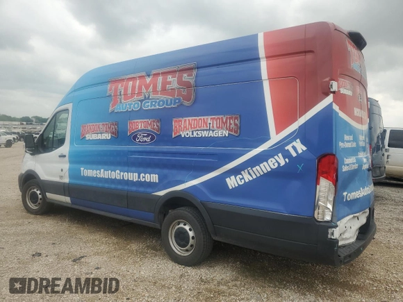 2023 Ford Transit Cargo with VIN 1FTBR3X86PKA19338, listed as a Copart auction lot 52677015 with 93,268 mi miles and Salvage Title. Bid and sale history available at DreamBid. Image 2.