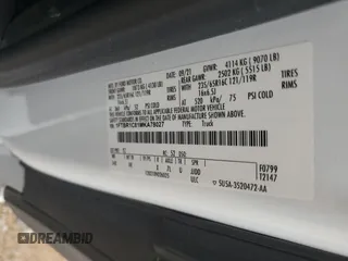 2021 Ford Transit Cargo with VIN 1FTBR1C81MKA78027, listed as a Copart auction lot 79514004 with Not Provided miles and Salvage Title. Bid and sale history available at DreamBid. Image 12.