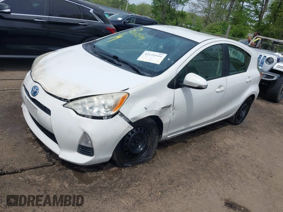2012 Toyota Prius One with VIN JTDKDTB30C1501667, listed as a IAAI auction lot 42110544 with 238,728 mi miles. Bid and sale history available at carsss.com. Image 2.