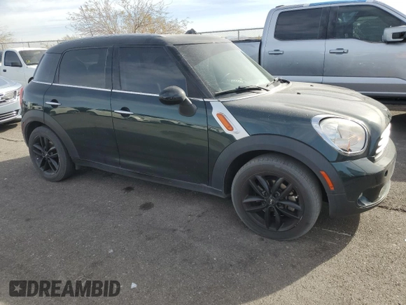 2013 MINI Countryman with VIN WMWZB3C54DWM09421, listed as a Copart auction lot 85136324 with 110,615 mi miles and Salvage title. Bid and sale history available at DreamBid. Image 4.