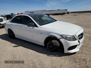 2016 Mercedes-Benz C 450 AMG with VIN 55SWF6EB6GU115864, listed as a Copart auction lot 49160575 with 71,459 mi miles and Salvage Title. Bid and sale history available at carsss.com. Image 4.