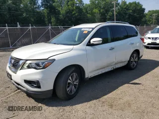 2017 Nissan Pathfinder SV with VIN 5N1DR2MN2HC635879, listed as a Copart auction lot 62212195 with 166,930 mi miles and Clean title. Bid and sale history available at DreamBid. Image 1.