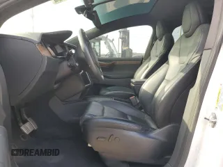 2021 Tesla Model X Long Range Plus with VIN 5YJXCBE22MF311576, listed as a Copart auction lot 53541595 with 83,137 mi miles and Salvage Title. Bid and sale history available at carsss.com. Image 7.