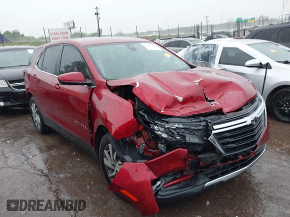 2023 Chevrolet Equinox LT with VIN 3GNAXKEG5PL255572, listed as a IAAI auction lot 42180462 with 19,949 mi miles and . Bid and sale history available at DreamBid. Image 1.