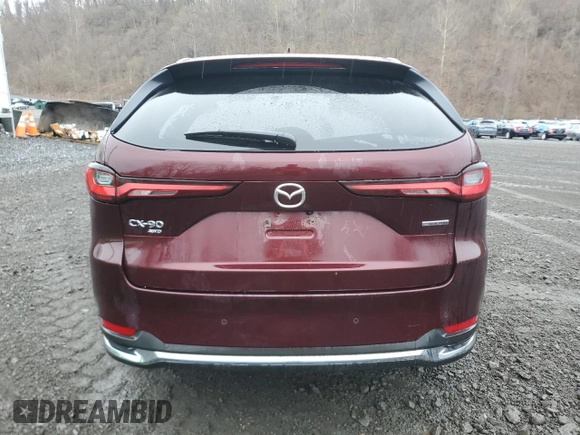 2024 Mazda CX-90 3.3 Turbo Premium with VIN JM3KKDHD2R1147713, listed as a Copart auction lot 51583255 with 8,502 mi miles and Salvage Title. Bid and sale history available at carsss.com. Image 6.