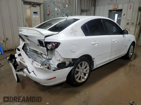 2007 Mazda 3 s Sport with VIN JM1BK323271721940, listed as a Copart auction lot 83807504 with 136,663 mi miles and Salvage Title. Bid and sale history available at carsss.com. Image 3.