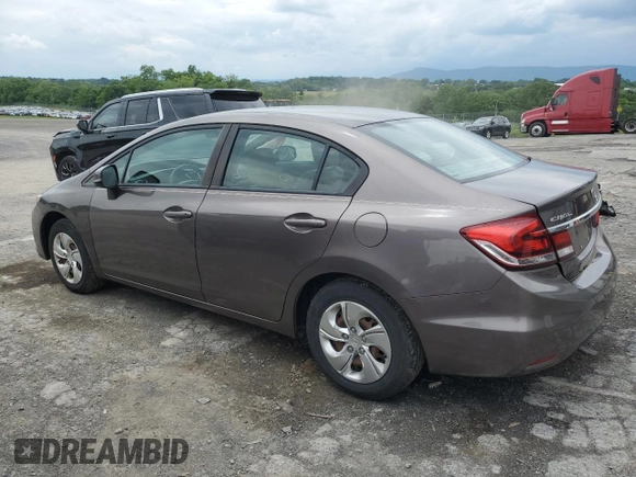 2013 Honda Civic LX z VIN 19XFB2F54DE292297, wystawiony jako Copart lot #58866645 z przebiegiem 118 321 mil mil oraz Szkoda całkowita • Salvage title. Historia ofert i sprzedaży dostępna na DreamBid. Obrazek 2.