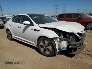 2013 Kia Optima Hybrid EX with VIN KNAGM4AD6D5039886, listed as a Copart auction lot 52507824 with 120,135 mi miles and Salvage Title. Bid and sale history available at carsss.com. Image 4.