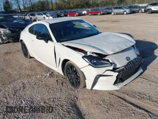 2023 Toyota GR86 Premium with VIN JF1ZNBE12P9759606, listed as a IAAI auction lot 41955685 with 27,028 mi miles. Bid and sale history available at carsss.com. Image 1.