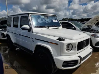 2020 Mercedes-Benz G 63 AMG with VIN W1NYC7HJ7LX350245, listed as a Copart auction lot 73825884 with 20,501 mi miles and Salvage Title. Bid and sale history available at DreamBid. Image 4.