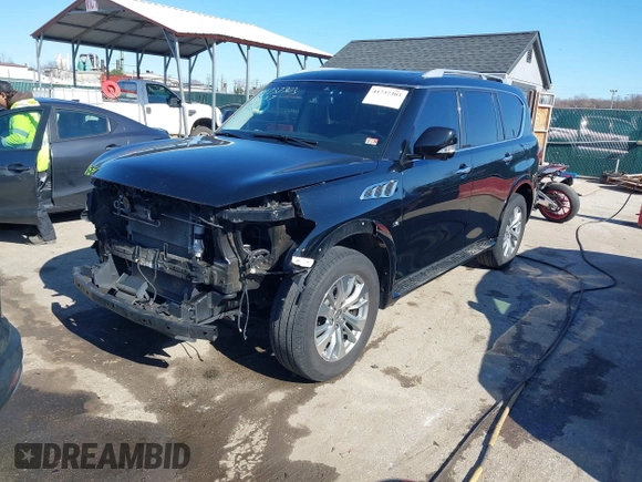 2017 Infiniti QX80 with VIN JN8AZ2NEXH9153684, listed as a IAAI auction lot 41737303 with 87,515 mi miles and . Bid and sale history available at DreamBid. Image 2.