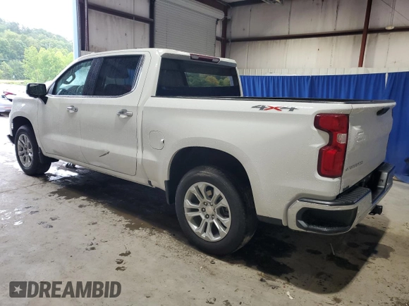 2023 Chevrolet Silverado 1500 LTZ with VIN 1GCUDGED8PZ109631, listed as a Copart auction lot 65185604 with 47,500 mi miles and Salvage Title. Bid and sale history available at carsss.com. Image 2.