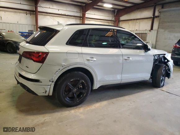 2023 Audi Q5 Premium with VIN WA1ABAFY0P2109956, listed as a Copart auction lot 45744425 with 0 mi miles and Clean Title. Bid and sale history available at carsss.com. Image 3.