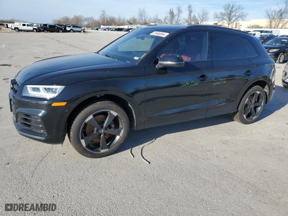 2019 Audi SQ5 Premium Plus with VIN WA1B4AFY1K2043540, listed as a Copart auction lot 81946564 with 0 mi miles and Salvage Title. Bid and sale history available at carsss.com. Image 1.