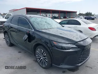 2023 Lexus RX 350 with VIN JTJCHMAA9P2009201, listed as a IAAI auction lot 41522929 with 27,557 mi miles and . Bid and sale history available at DreamBid. Image 1.