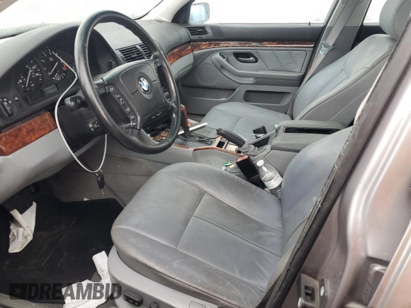 2000 BMW 5 Series 528iAt with VIN WBADP6345YBV63945, listed as a Copart auction lot 76298424 with 0 mi miles and Salvage Title. Bid and sale history available at carsss.com. Image 7.