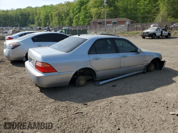 2002 Acura RL with VIN JH4KA96532C008378, listed as a Copart auction lot 53625735 with 0 mi miles and Salvage Title. Bid and sale history available at carsss.com. Image 3.