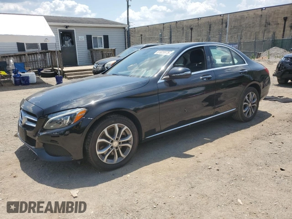 2015 Mercedes-Benz C 300 Luxury with VIN 55SWF4KB0FU022927, listed as a Copart auction lot 61828975 with 97,541 mi miles and Salvage title. Bid and sale history available at DreamBid. Image 1.