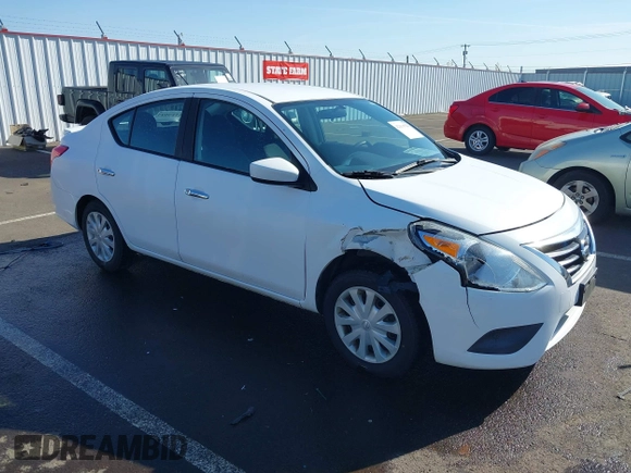 2017 Nissan Versa SV with VIN 3N1CN7AP7HL836635, listed as a IAAI auction lot 42014704 with 91,636 mi miles and . Bid and sale history available at DreamBid. Image 1.