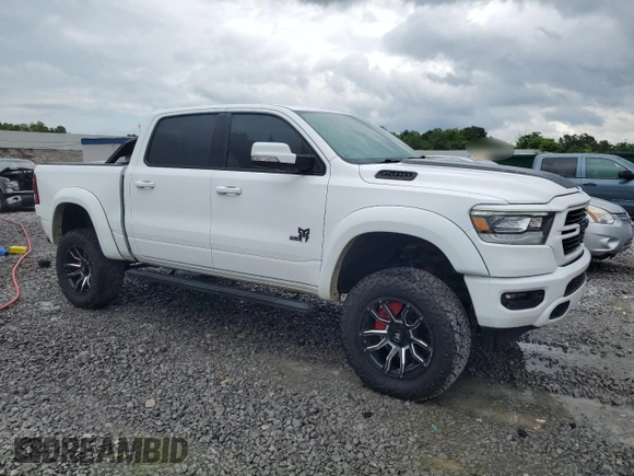 2020 Ram 1500 Big Horn with VIN 1C6SRFFT3LN389461, listed as a Copart auction lot 56661515 with 59,607 mi miles and Salvage title. Bid and sale history available at DreamBid. Image 4.