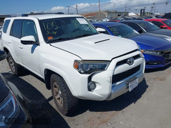 2015 Toyota 4Runner Limited with VIN JTEBU5JR6F5260370, listed as a IAAI auction lot 42180445 with 133,664 mi miles and . Bid and sale history available at DreamBid. Image 1.