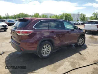 2015 Toyota Highlander LE z VIN 5TDBKRFH7FS117973, wystawiony jako Copart lot #58631385 z przebiegiem 102 642 mil mil oraz Szkoda całkowita • Salvage title. Historia ofert i sprzedaży dostępna na DreamBid. Obrazek 3.