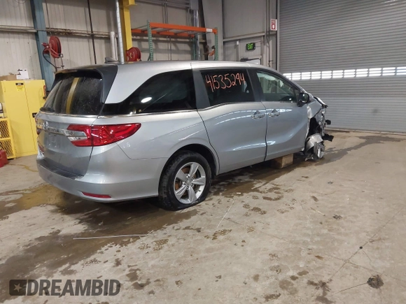 2020 Honda Odyssey EX-L with VIN 5FNRL6H76LB042228, listed as a IAAI auction lot 41535294 with 82,063 mi miles. Bid and sale history available at carsss.com. Image 4.