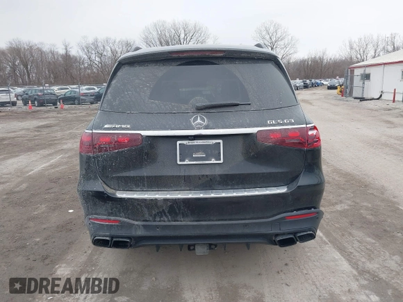 2024 Mercedes-Benz GLS 63 AMG with VIN 4JGFF8KE1RB077568, listed as a IAAI auction lot 41500870 with 15,854 mi miles and . Bid and sale history available at DreamBid. Image 16.