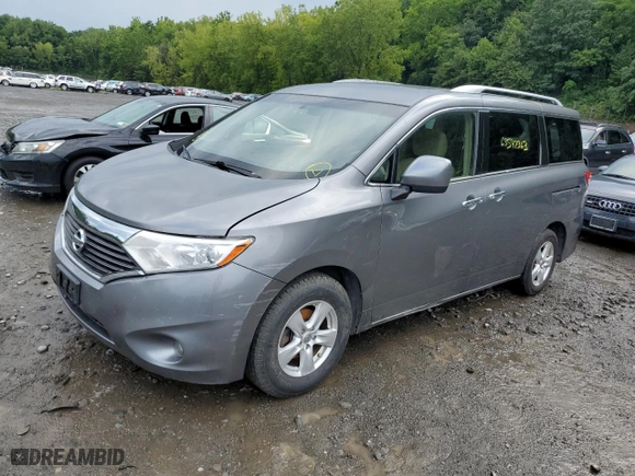 2016 Nissan Quest SV with VIN JN8AE2KP0G9152446, listed as a Copart auction lot 63547363 with 134,059 mi miles. Bid and sale history available at carsss.com. Image 1.