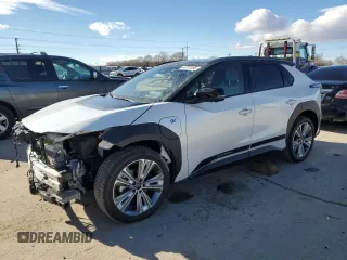 2023 Subaru Solterra Limited with VIN JTMABABA7PA037027, listed as a Copart auction lot 43781695 with 9,060 mi miles and Salvage Title. Bid and sale history available at DreamBid. Image 1.