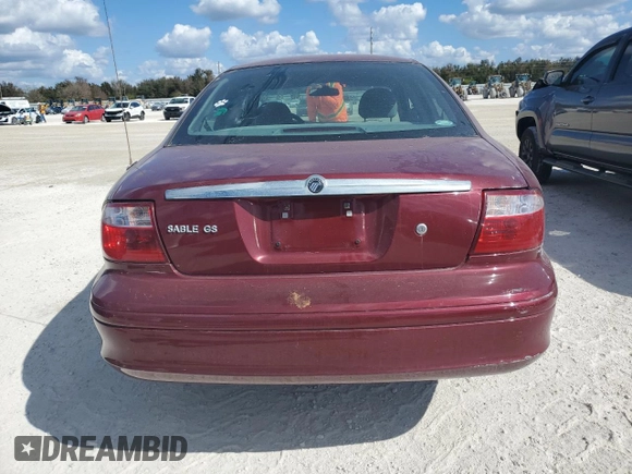 2004 Mercury Sable GS z VIN 1MEFM50U44G614186, wystawiony jako Copart lot #77822494 z przebiegiem 59 829 mil mil oraz Szkoda całkowita • Salvage title. Historia ofert i sprzedaży dostępna na DreamBid. Obrazek 6.