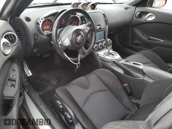 2015 Nissan 370Z with VIN JN1AZ4EH8FM444456, listed as a Copart auction lot 76279024 with 58,513 mi miles and Salvage Title. Bid and sale history available at carsss.com. Image 8.