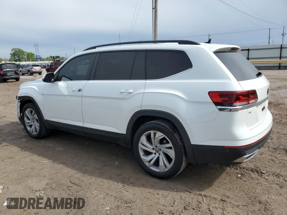 2021 Volkswagen Atlas SE with VIN 1V2JP2CAXMC558313, listed as a Copart auction lot 50382084 with 55,361 mi miles and Salvage title. Bid and sale history available at DreamBid. Image 2.