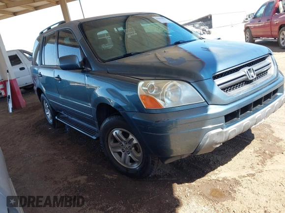 2005 Honda Pilot EX with VIN 2HKYF184X5H539427, listed as a IAAI auction lot 42004991 with 173,623 mi miles. Bid and sale history available at carsss.com. Image 1.