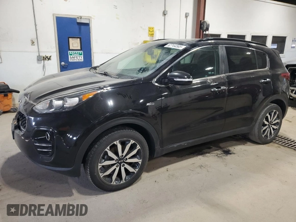 2018 Kia Sportage EX with VIN KNDPNCAC5J7425152, listed as a Copart auction lot 52744565 with 162,575 mi miles and Salvage Title. Bid and sale history available at carsss.com. Image 1.