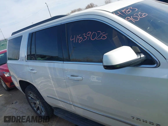 2016 Chevrolet Tahoe LT with VIN 1GNSKBKC8GR391160, listed as a IAAI auction lot 41839028 with 172,273 mi miles and . Bid and sale history available at DreamBid. Image 13.